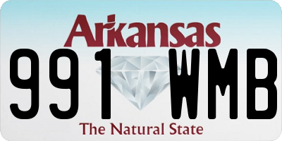 AR license plate 991WMB