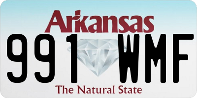 AR license plate 991WMF