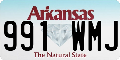 AR license plate 991WMJ