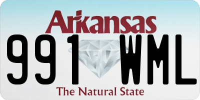 AR license plate 991WML
