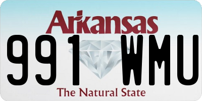 AR license plate 991WMU