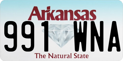AR license plate 991WNA