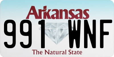 AR license plate 991WNF