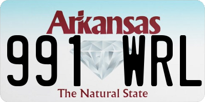 AR license plate 991WRL