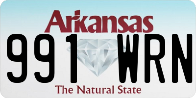 AR license plate 991WRN