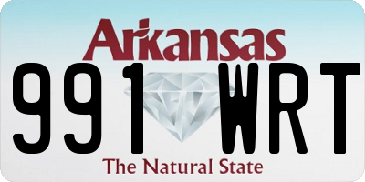 AR license plate 991WRT