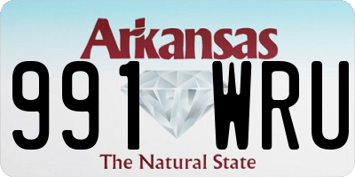 AR license plate 991WRU