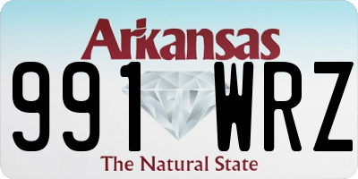 AR license plate 991WRZ