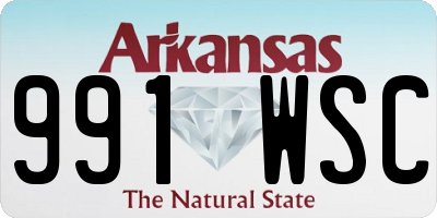 AR license plate 991WSC