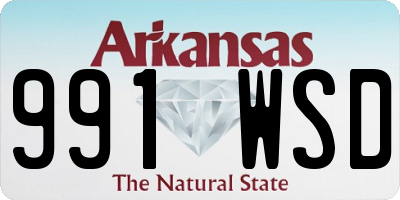 AR license plate 991WSD