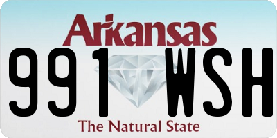 AR license plate 991WSH