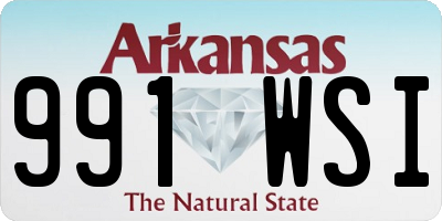 AR license plate 991WSI