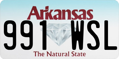 AR license plate 991WSL