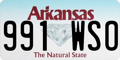 AR license plate 991WSO