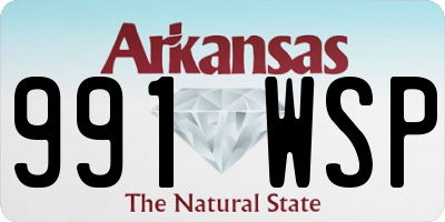 AR license plate 991WSP
