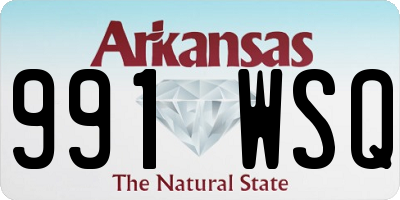 AR license plate 991WSQ