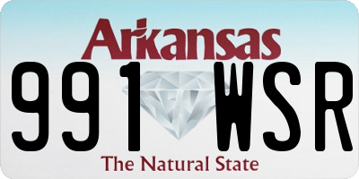 AR license plate 991WSR