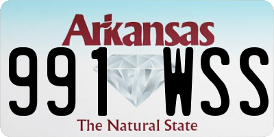 AR license plate 991WSS