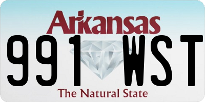 AR license plate 991WST