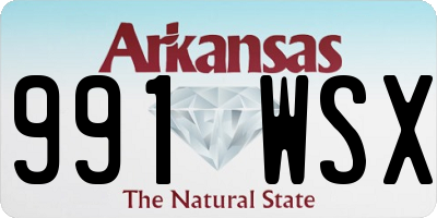 AR license plate 991WSX