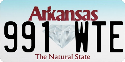 AR license plate 991WTE