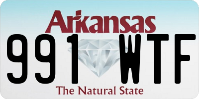 AR license plate 991WTF