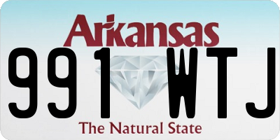 AR license plate 991WTJ