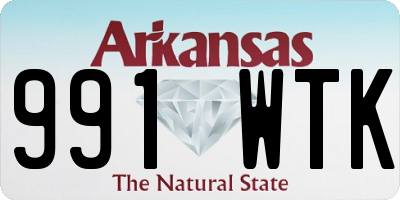 AR license plate 991WTK