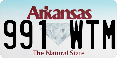 AR license plate 991WTM