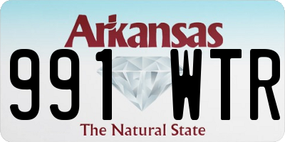 AR license plate 991WTR