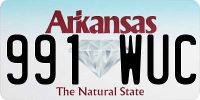 AR license plate 991WUC