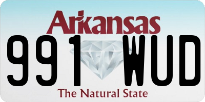 AR license plate 991WUD