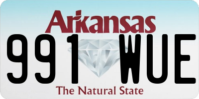 AR license plate 991WUE