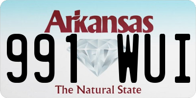 AR license plate 991WUI