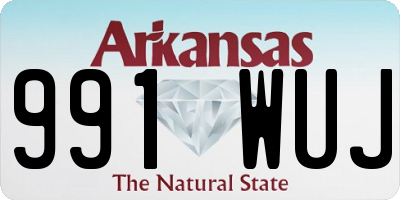 AR license plate 991WUJ