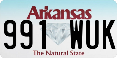 AR license plate 991WUK