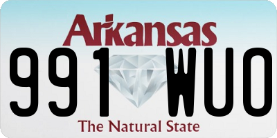 AR license plate 991WUO