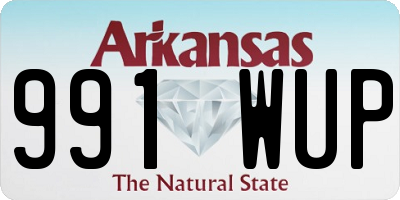 AR license plate 991WUP