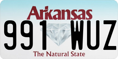 AR license plate 991WUZ