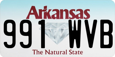 AR license plate 991WVB