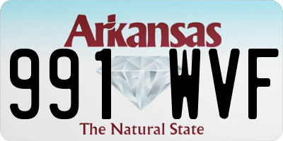 AR license plate 991WVF