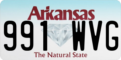 AR license plate 991WVG