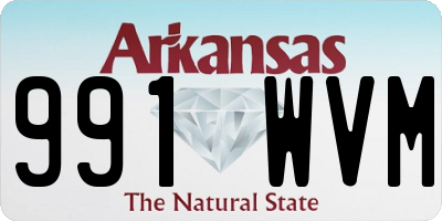 AR license plate 991WVM