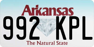 AR license plate 992KPL