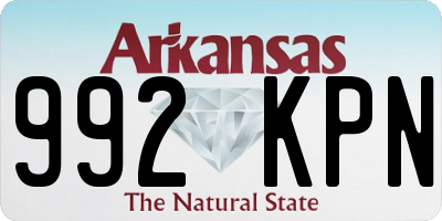 AR license plate 992KPN