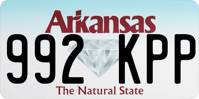 AR license plate 992KPP