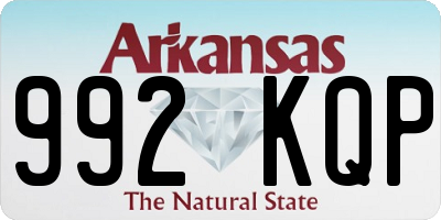 AR license plate 992KQP