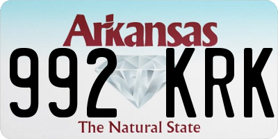AR license plate 992KRK