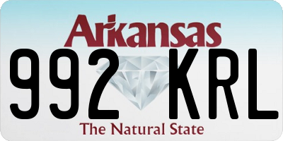 AR license plate 992KRL