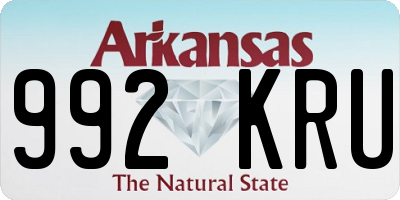 AR license plate 992KRU